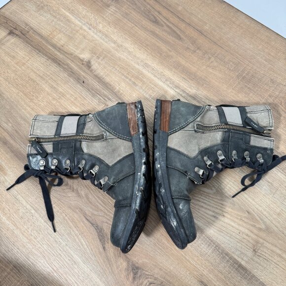 Sorel Women's Major Carly Boot Grey Black Gorp 8.5 - Picture 4 of 9